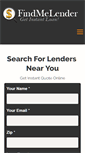 Mobile Screenshot of findmelender.com